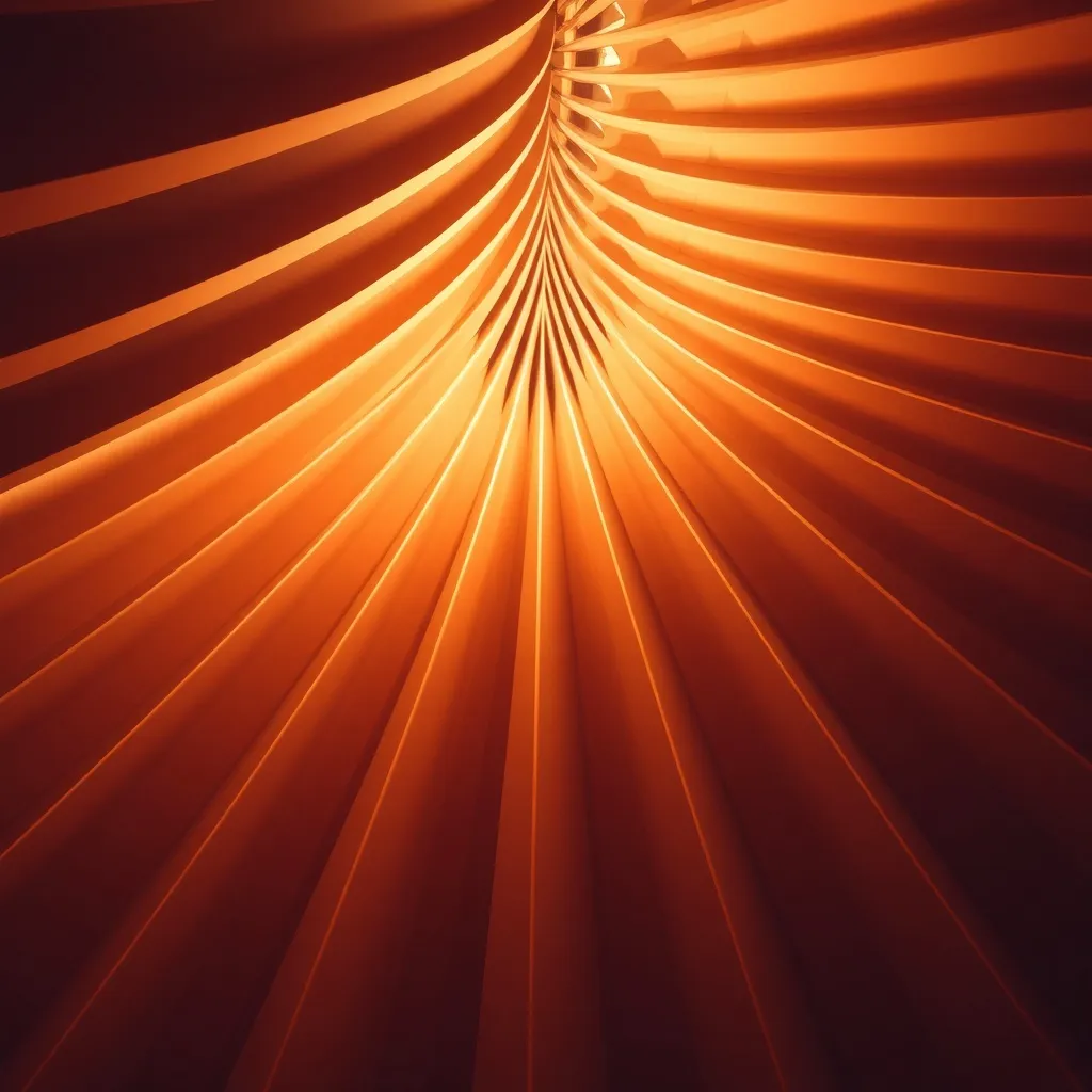 Abstract architectural lines showing upward growth and struc
